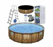Basen Bestway 56725 Deski 488x122cm Pompa Filtr