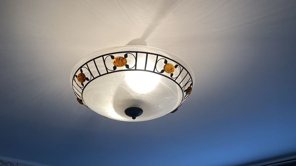 Lampy stojące nocne i wisząca komplet