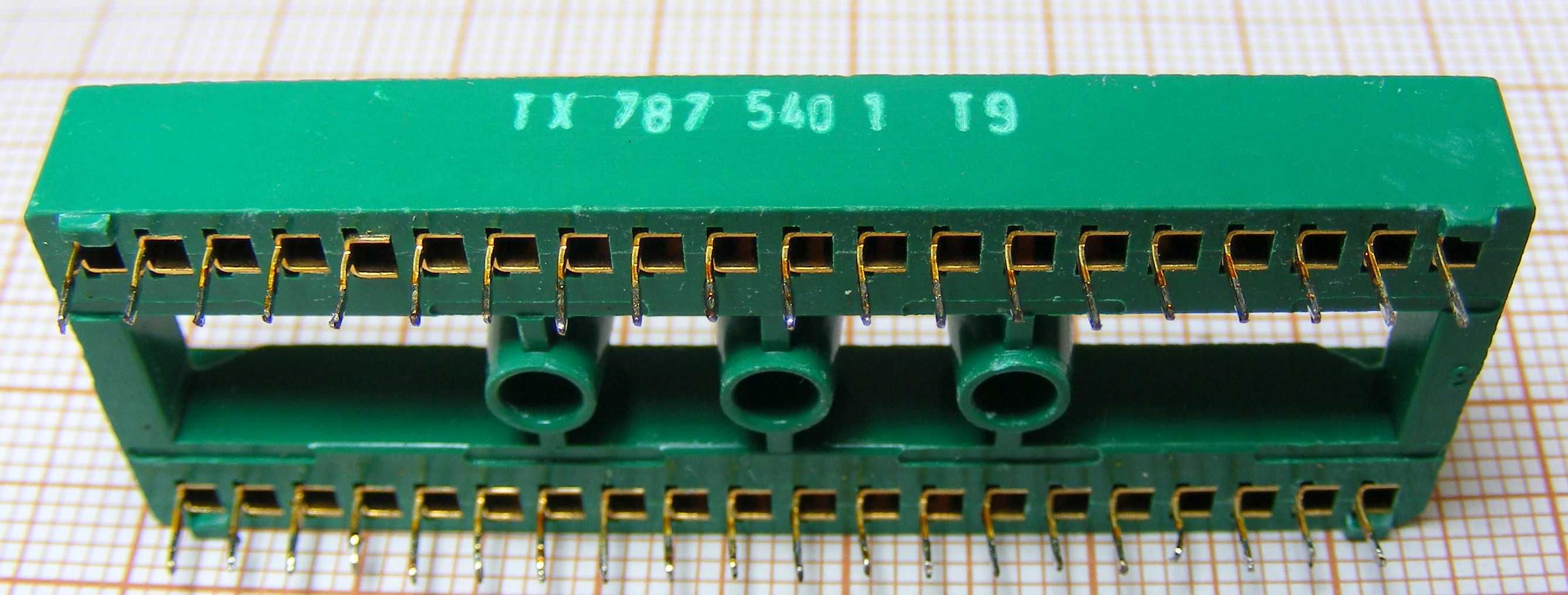 Podstawka układu złocona 40-pin TESLA - cena 4 sztuk