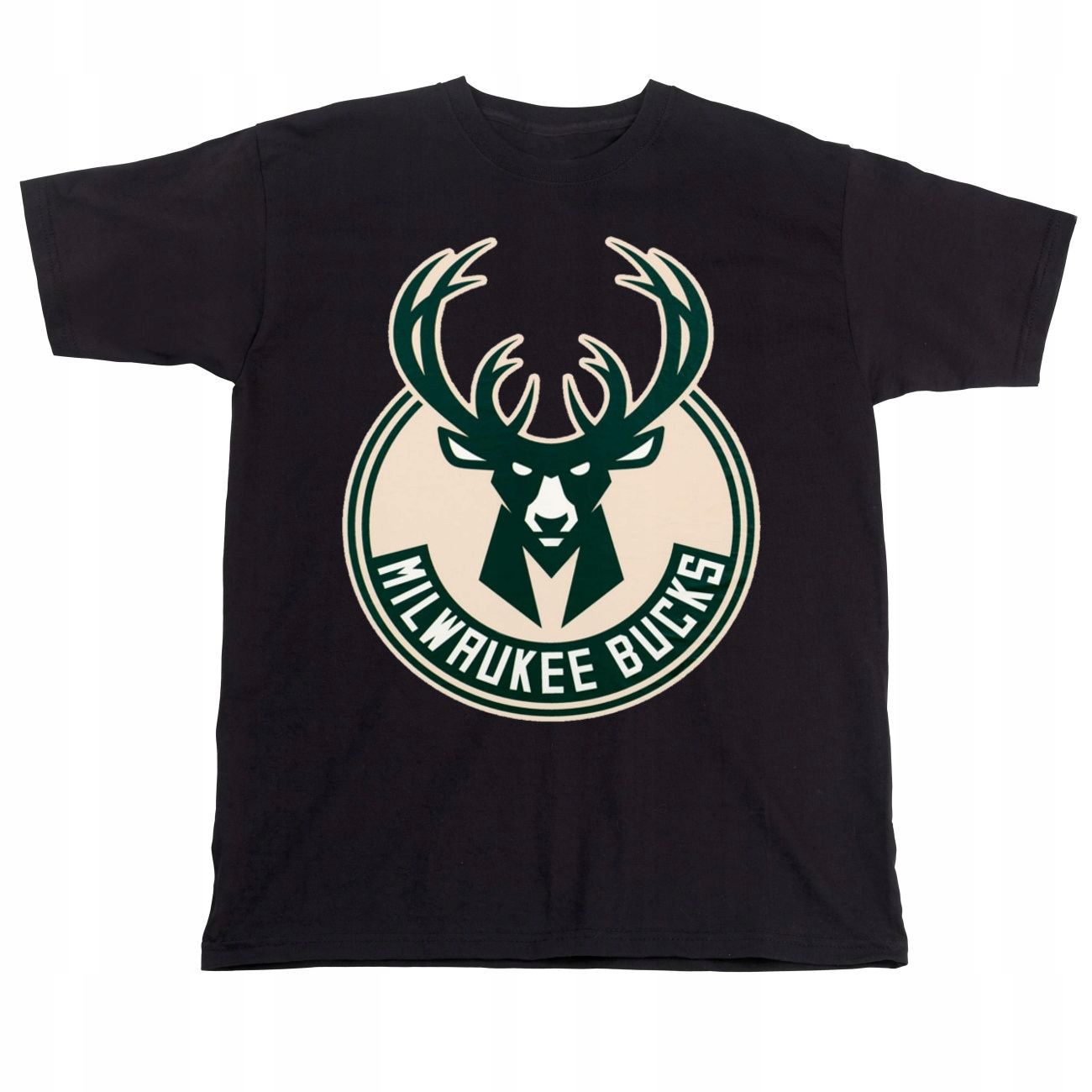 Koszulka Milwaukee Bucks Nba Prezent Jakość Bawełna S 0479 Czarna