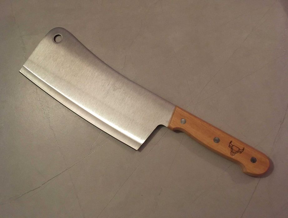 Tasak Kuchenny Duży Stalowy Nóż do Mięsa Solidny XL 33cm 8"