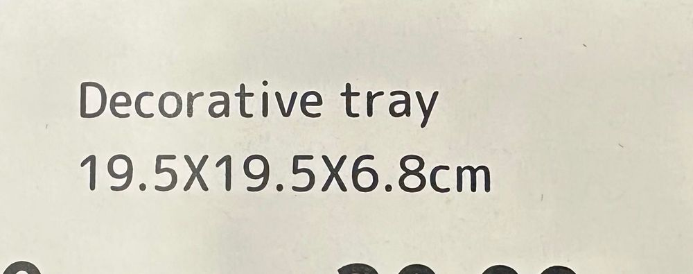 Decorative tray z lustrem