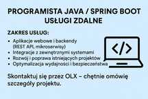 Usługi programistyczne – Java / Spring Boot / Aplikacje webowe