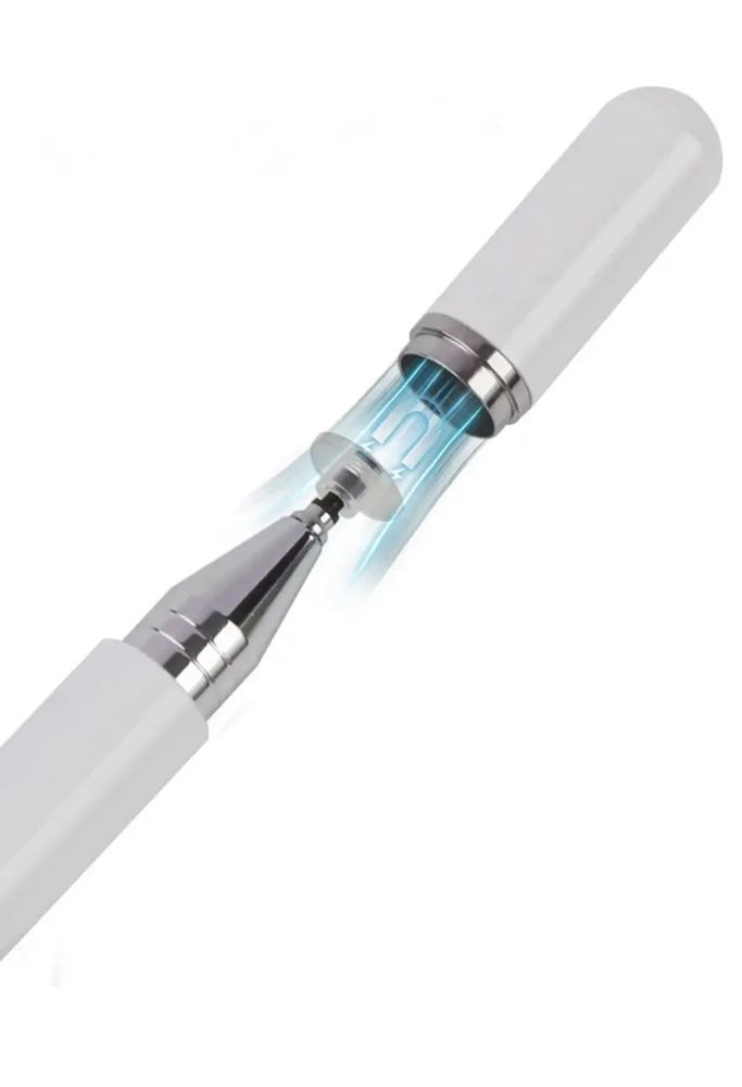 Білий стілус, +2 змінних нак, stylus pen, олівець, pencil універсал