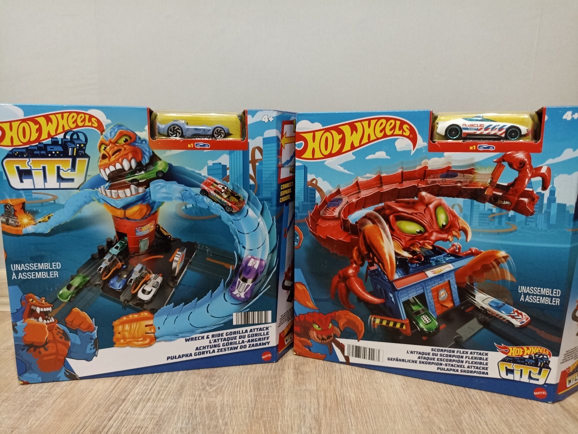 Hot Wheels Хот вілс Toy Car Track Set City Gorilla