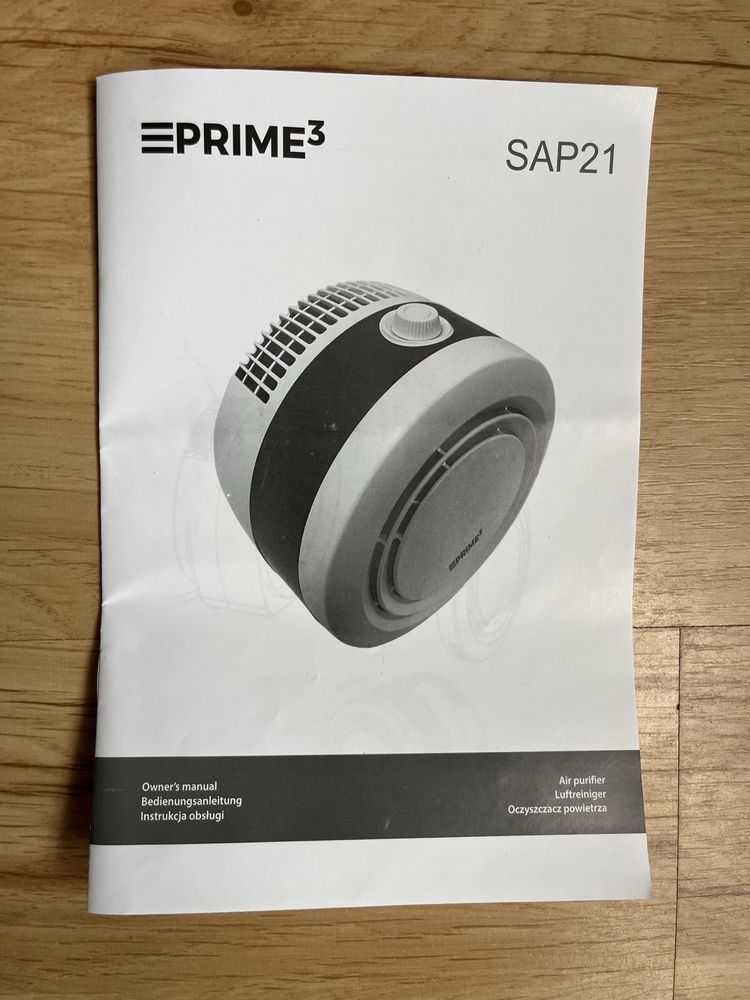 Oczyszczacz powietrza Prime3 SAP 21, 3 tryby pracy