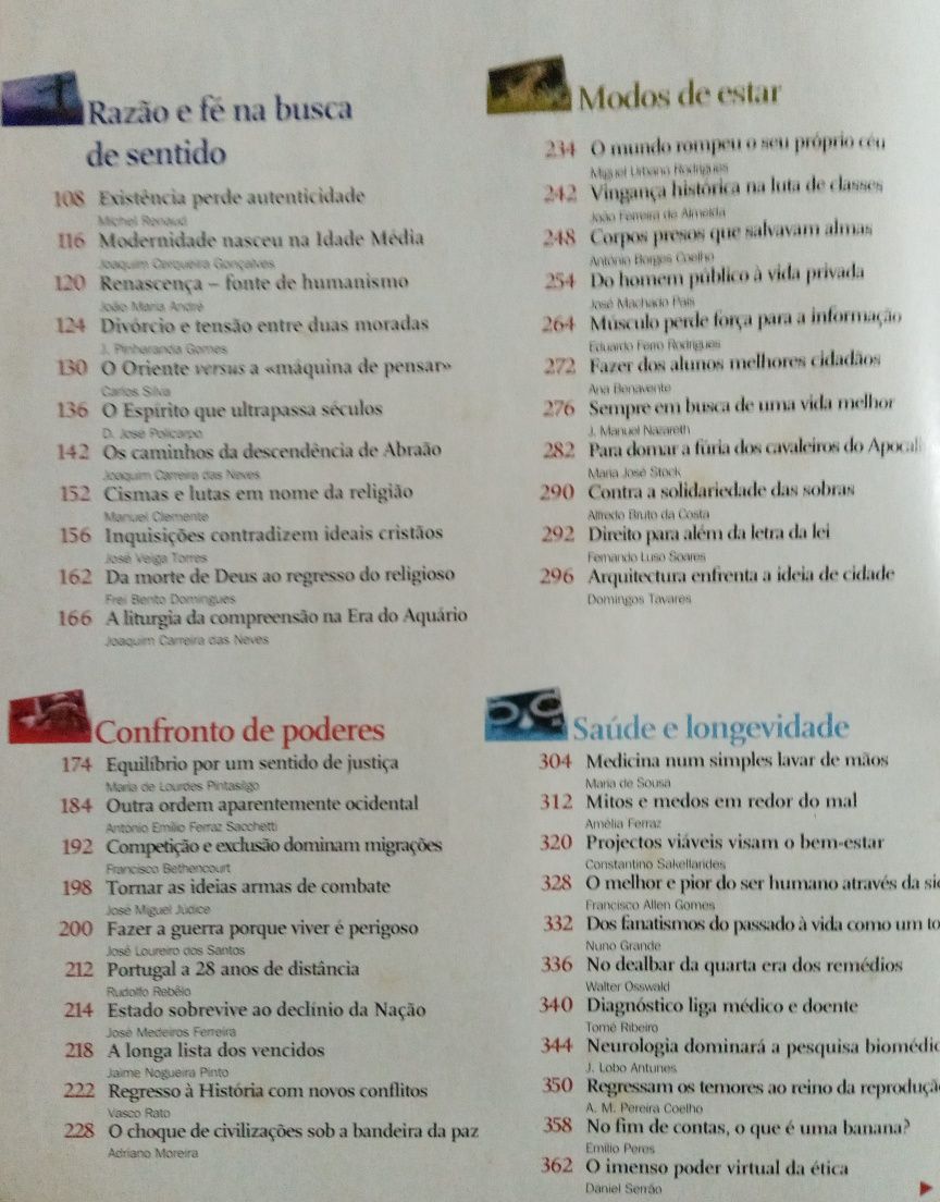 "Notícias do Milénio" 996 páginas, 1999