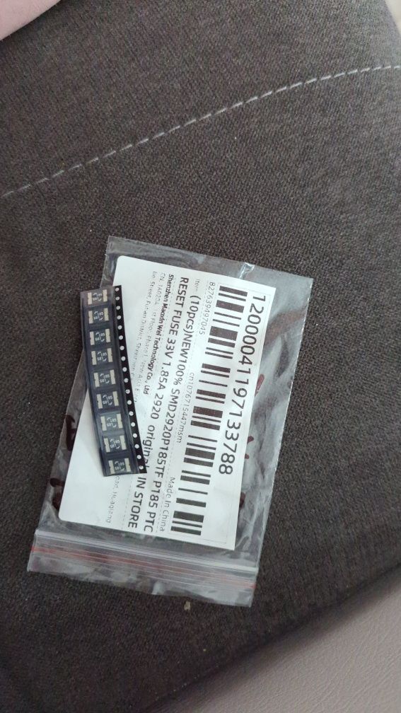 Bezpiecznik P185 SMD292P185TF Roborock error 13