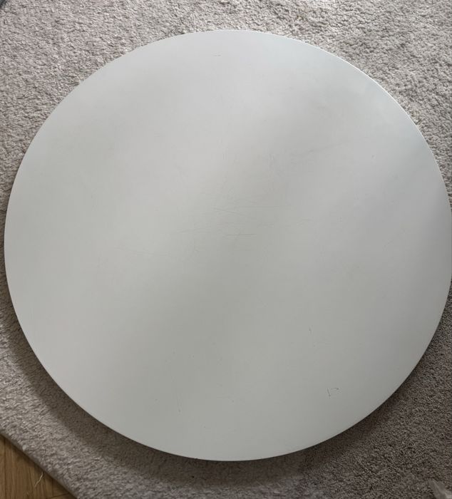 Stół 80 cm blat bialy polerowany