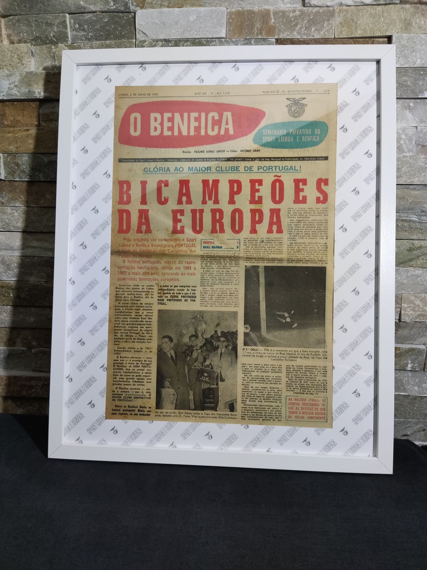 1942 a 1994 - Tenha o JORNAL DO BENFICA do dia em que nasceu