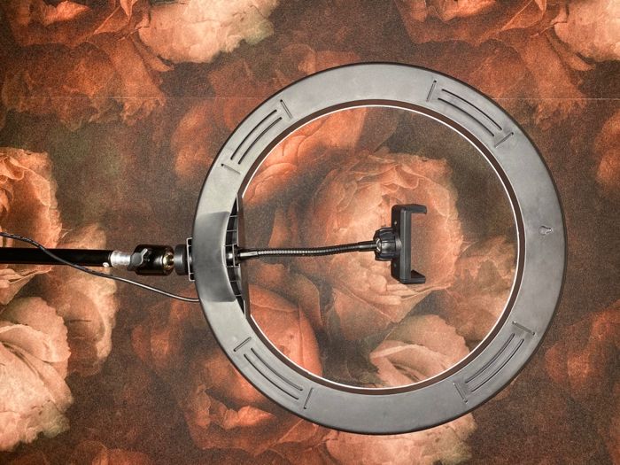 Кільцева лед LED лампа 30см з тримачем для телефону (кольцевая лампа)