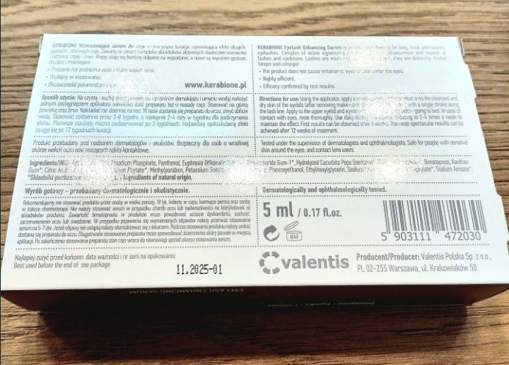 Kerabione serum do rzęs NOWE
