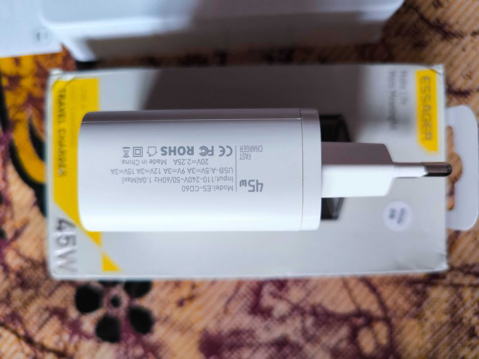 Essager кабель USB-TypeC TypeC-TypeC 120W 240W зарядное устройство 45W