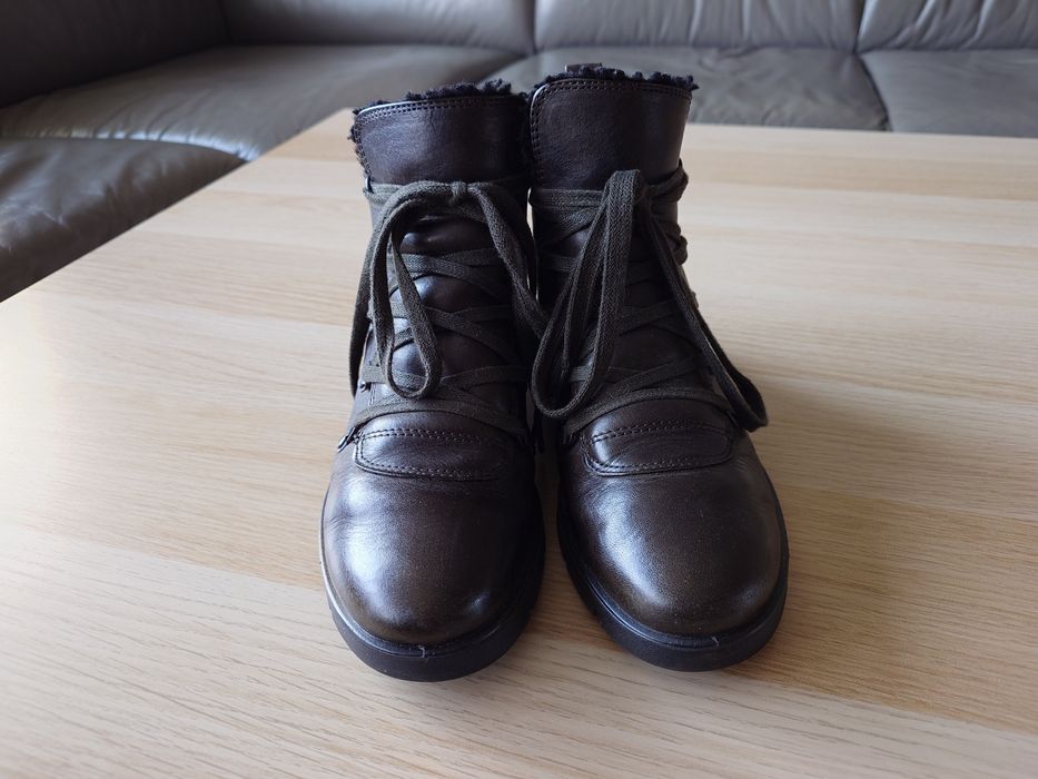 Botki buty Ecco rozm 36, skóra, super