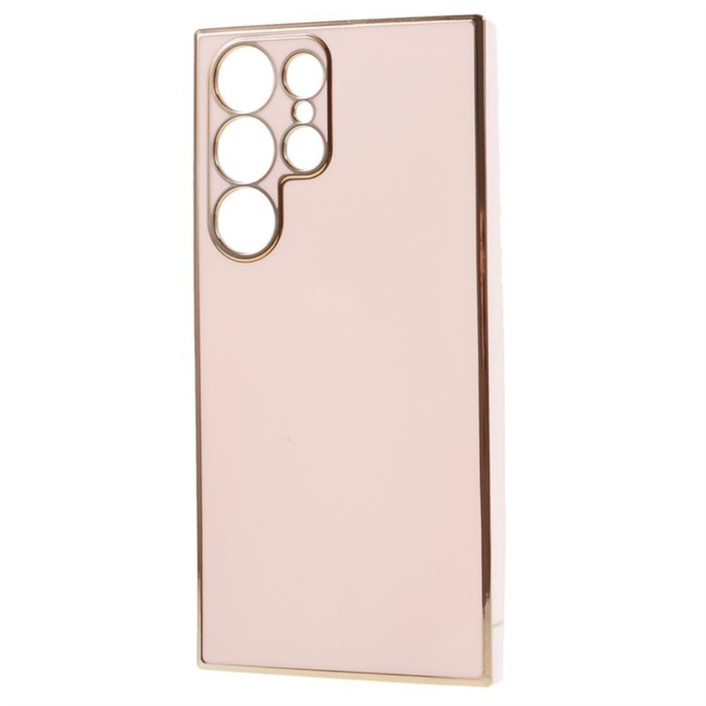 Etui Plecki Samsung Galaxy S23 Ultra Różowy Złoty
