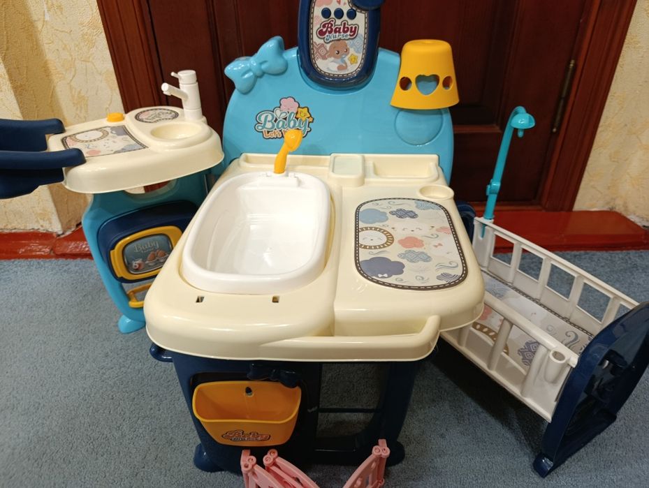 Ігровий центр кімната малюка ліжечко ванночка для пупса