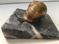 Pisa-papéis anos 50-60, em bronze e mármore