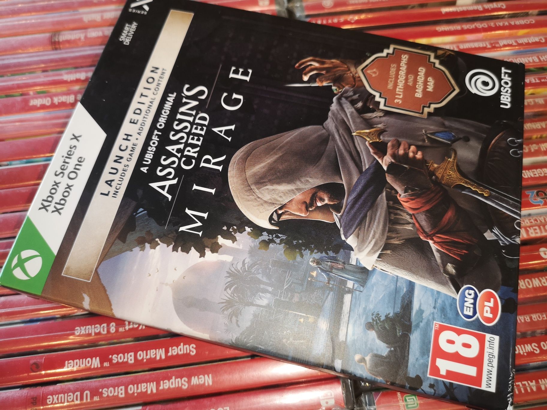 Assassins Creed Mirage LAUNCH XBOX ONE /SERIES X (+ mapa, pocztówki)