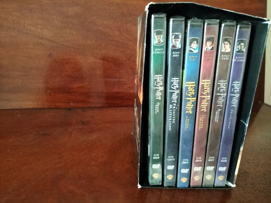 Seis DVD's do Harry Potter