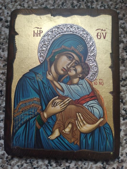 Икона с серебром