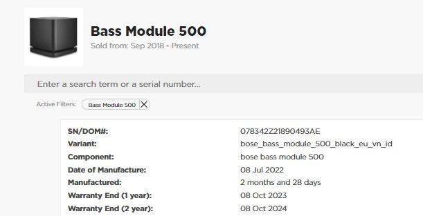 Soundbar Bose 700 + Bass module 500 -  jak nowe