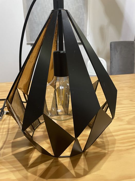 Candeeiro suspenso preto