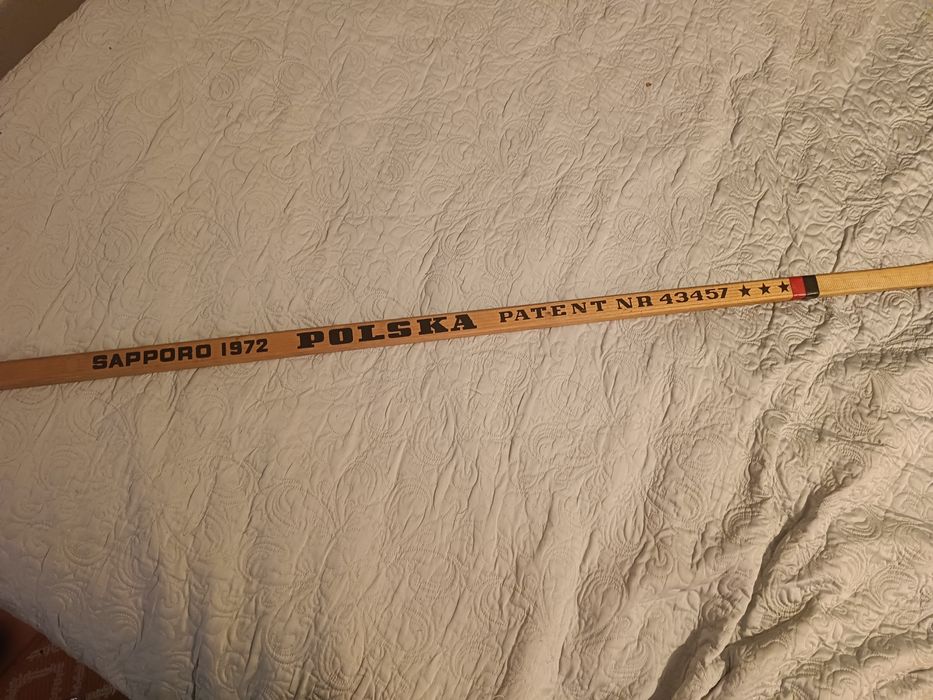 Kij hokejowy Smoleń patent nr 43457 antyk kolekcjonerski