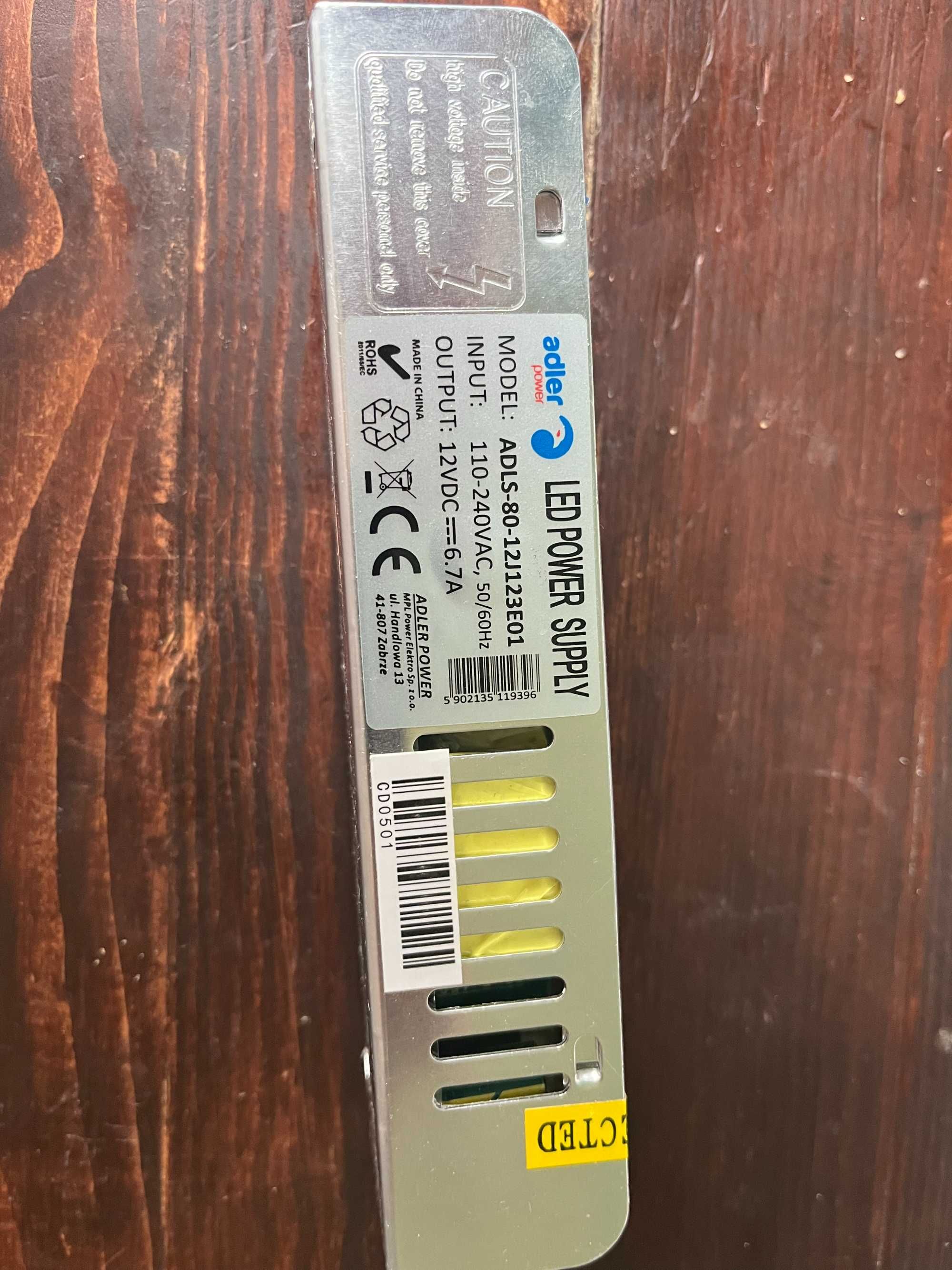 Zasilacz LED 80W 12V