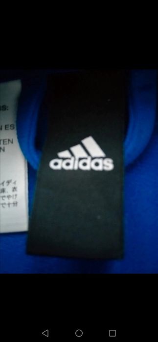 Bluza Adidas granatowo-czarna na suwak bez kaptura