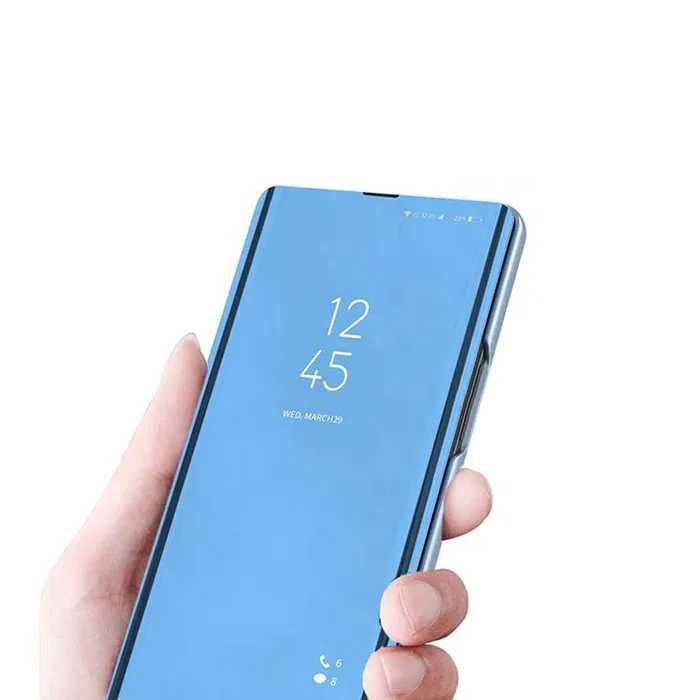 Etui z klapką Huawei P40 Lite, - Clear View Case Blue