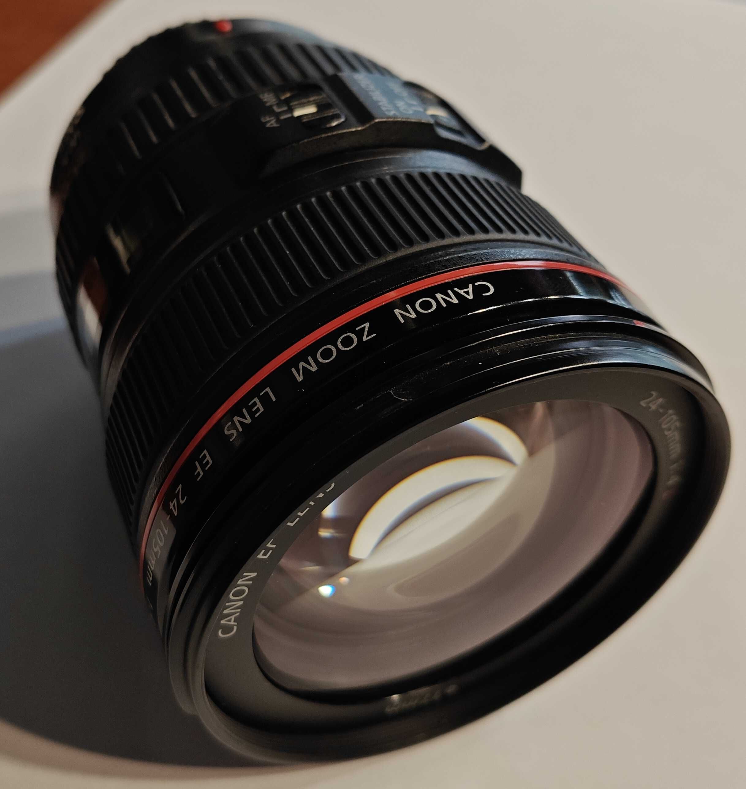 Obiektyw Canon Ultrasonic  EF24-105mm 1:4 L IS USM/2 dekielki/stan BDB