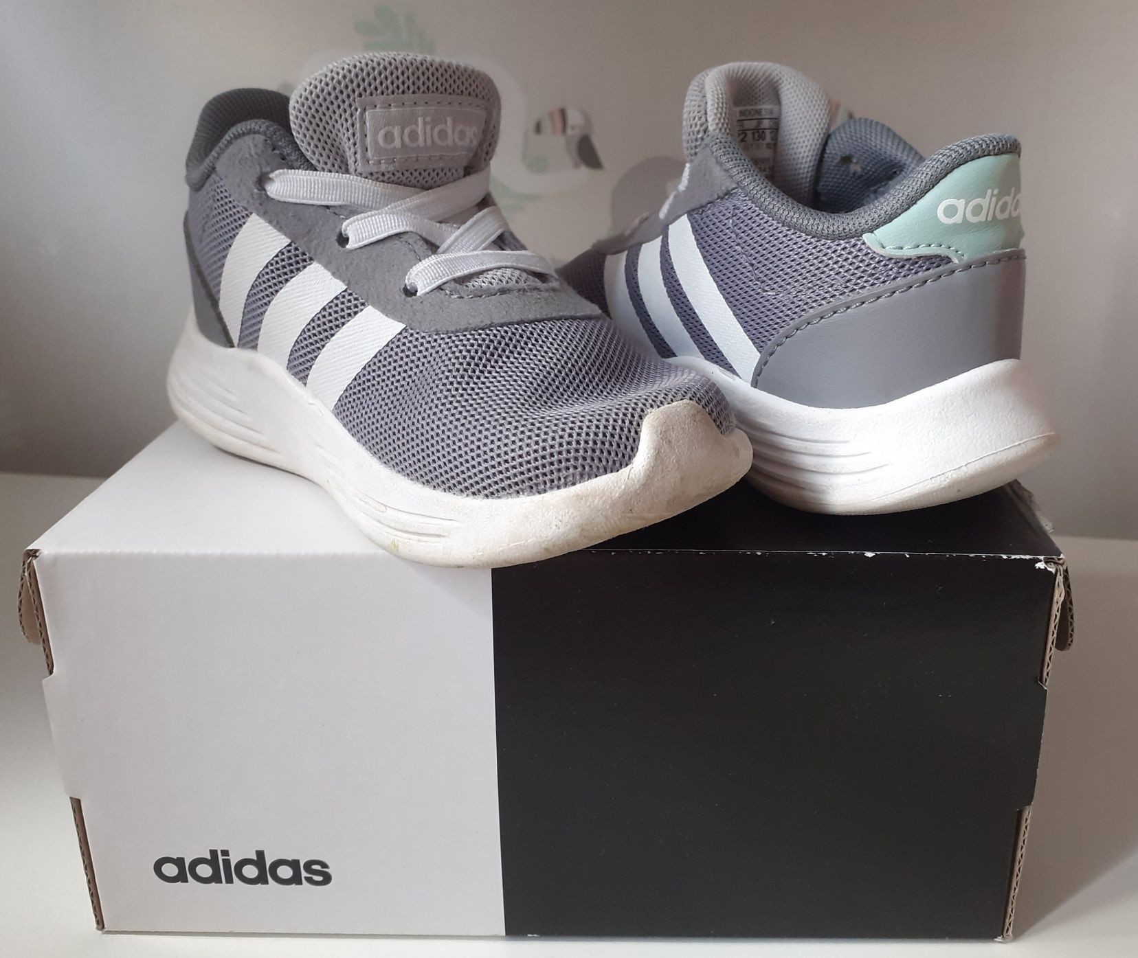 Buty Adidas Lite Racer 2.0 l rozm.22 szare unisex Stan idealny!