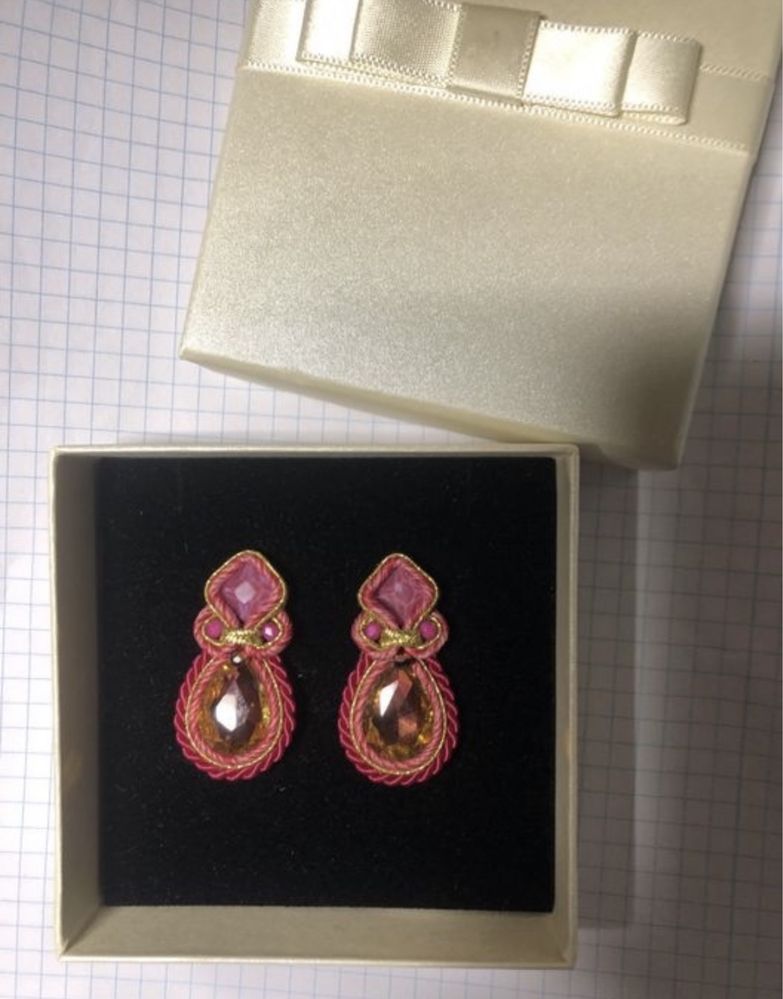 NOWE Lizas JEWELLERY Łańcuch SERCE + prezent Kolczyki NOWE