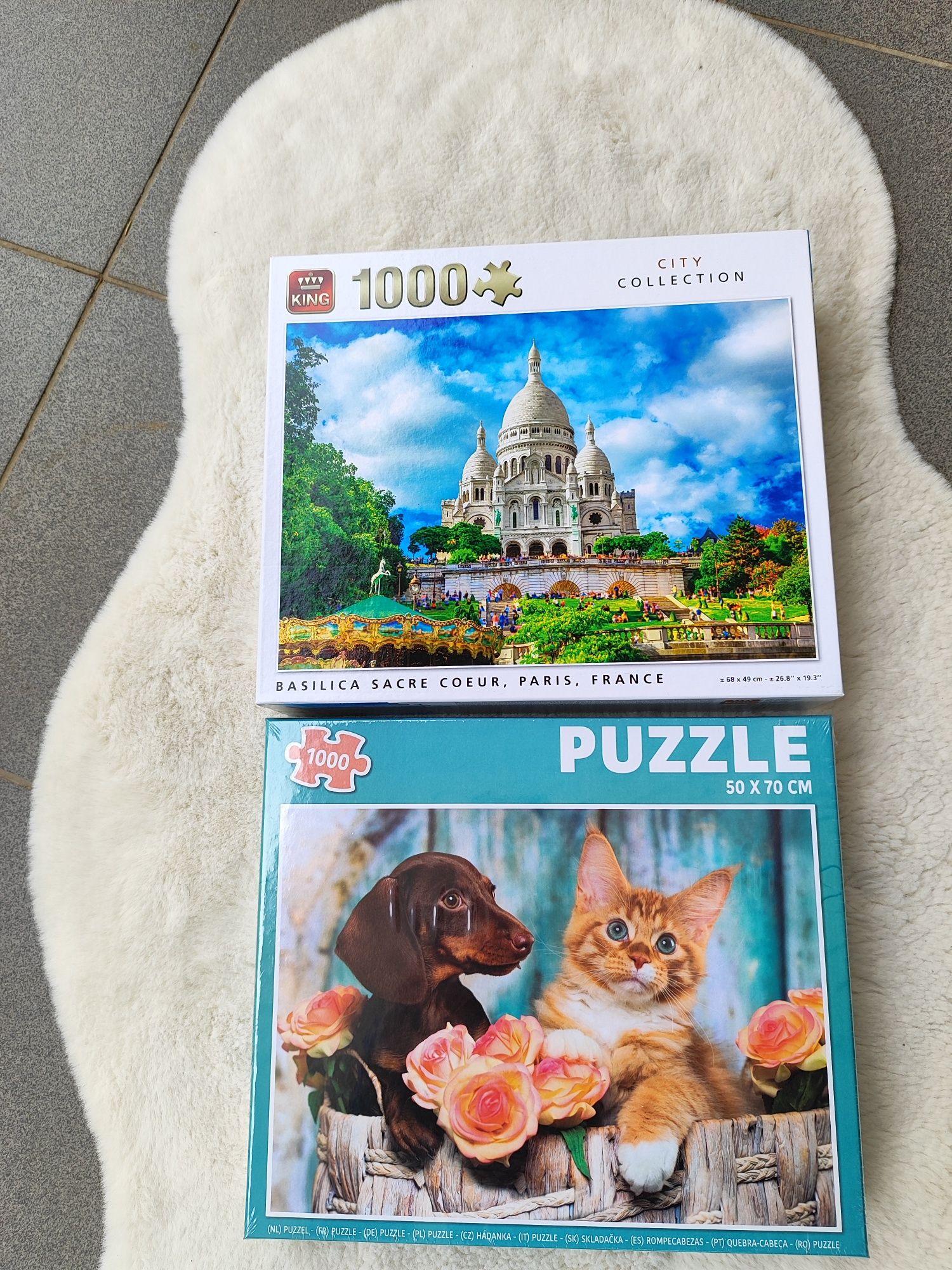 Puzzle 1000 elem. 2 sztuki.