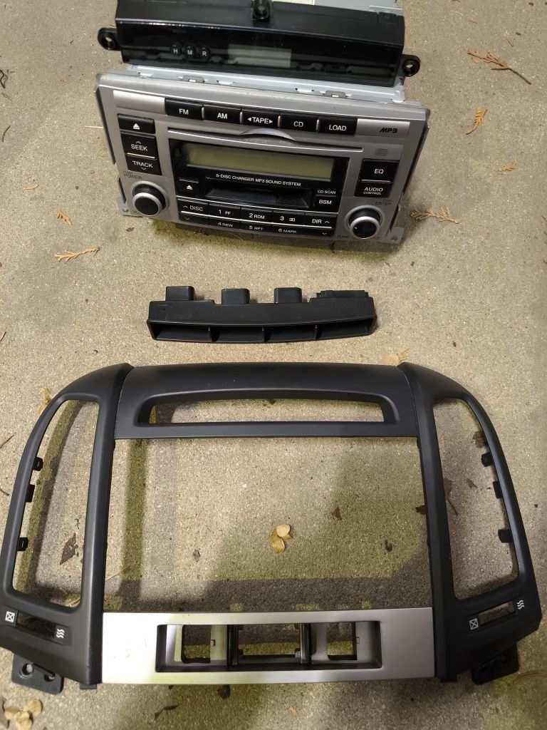 Hyundai santa fe II radio z cd + kasety i zegar