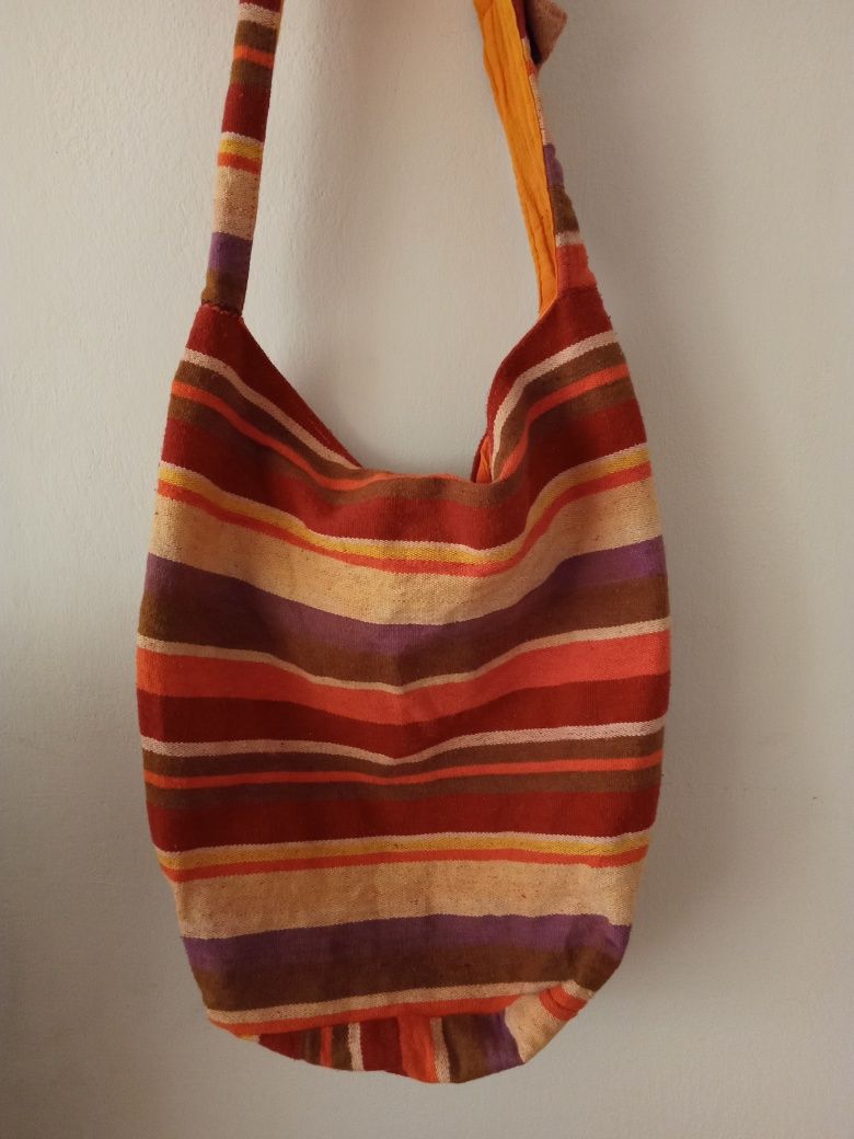 Torebka indyjska boho hippie style bawełna