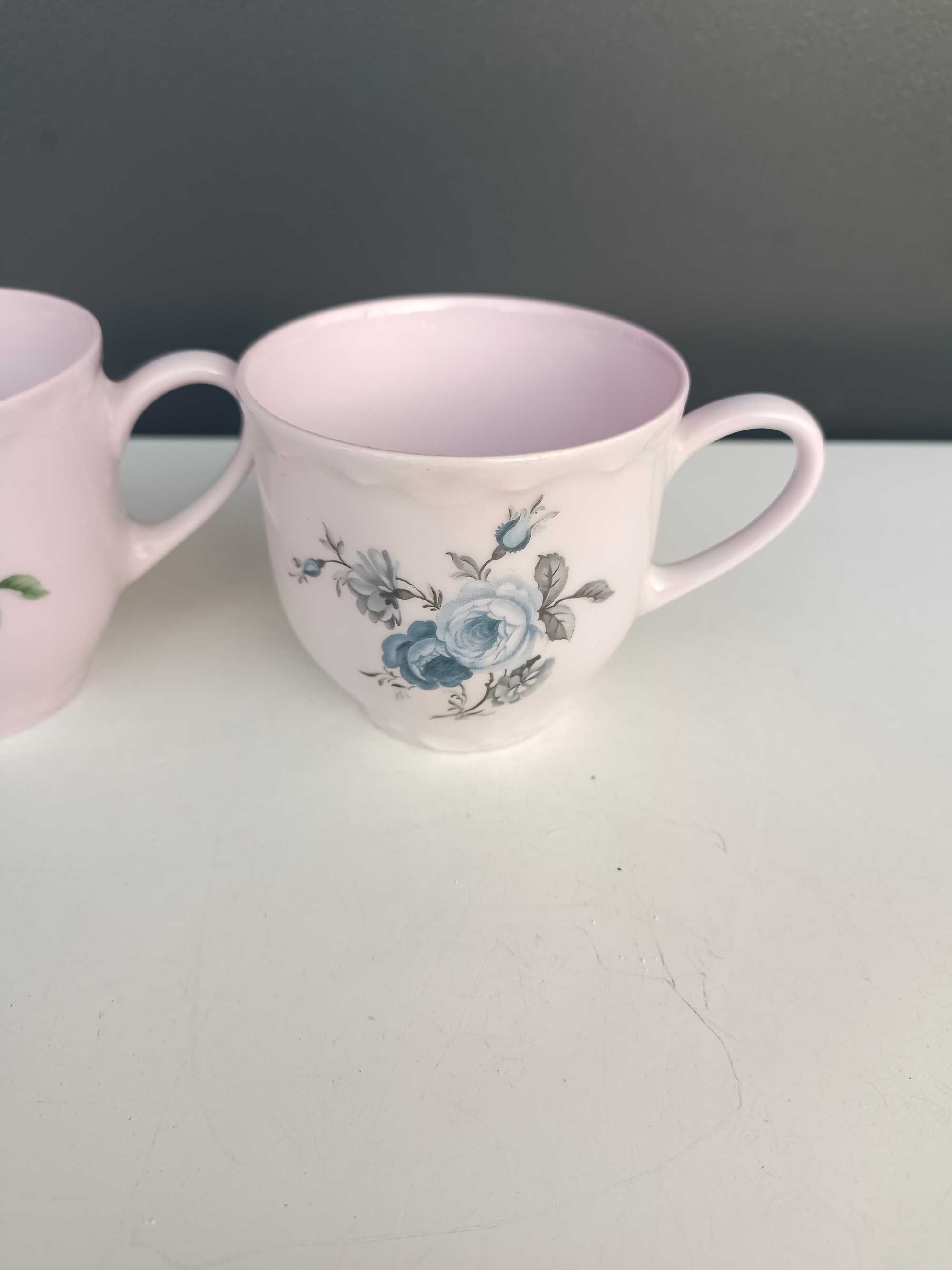 Filiżanki/Różowa porcelana/Hutschenreuther