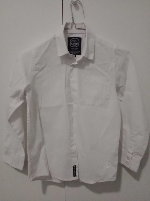 Biała koszula chłopięca r.134 Cool Club Smyk