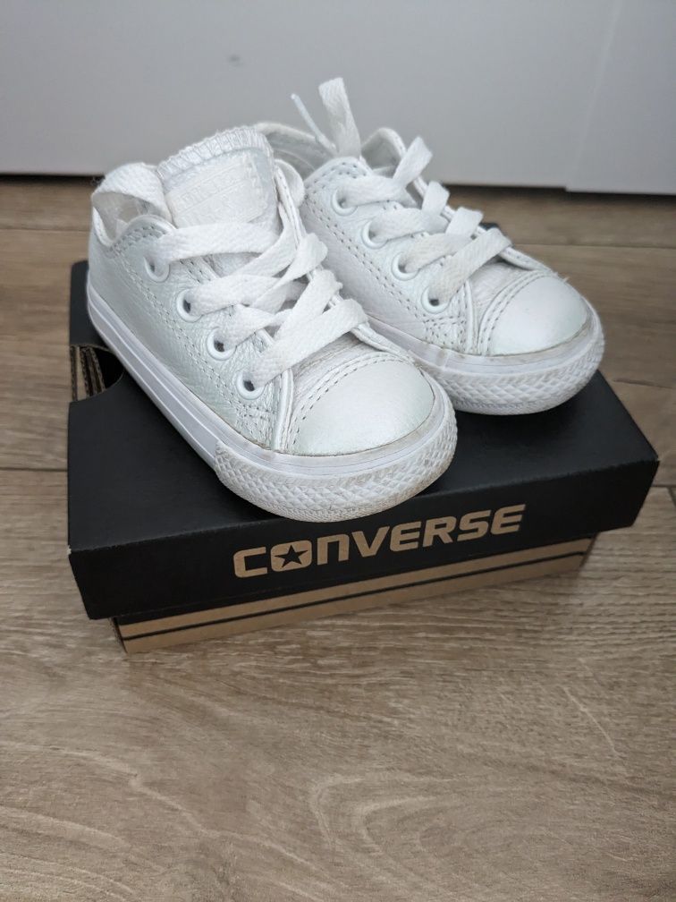 Converse dziewczęce 21 biale