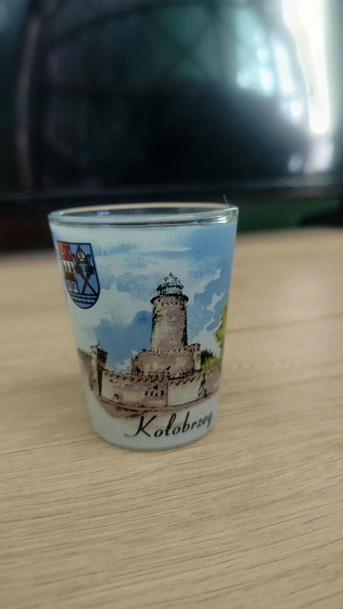 Kieliszek malowany szkło Kołobrzeg