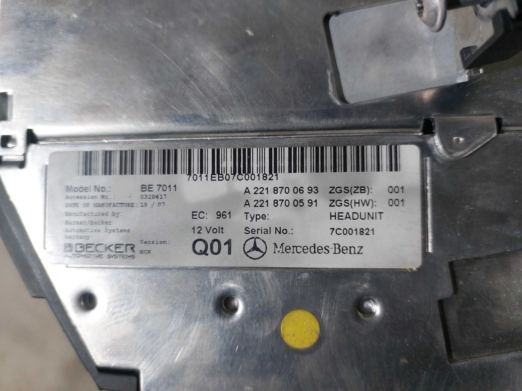 Mercedes W221 07- Comand навигация DVD чейнджер A2218700693 / Мерседес