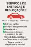 Serviço de entregas e deslocações