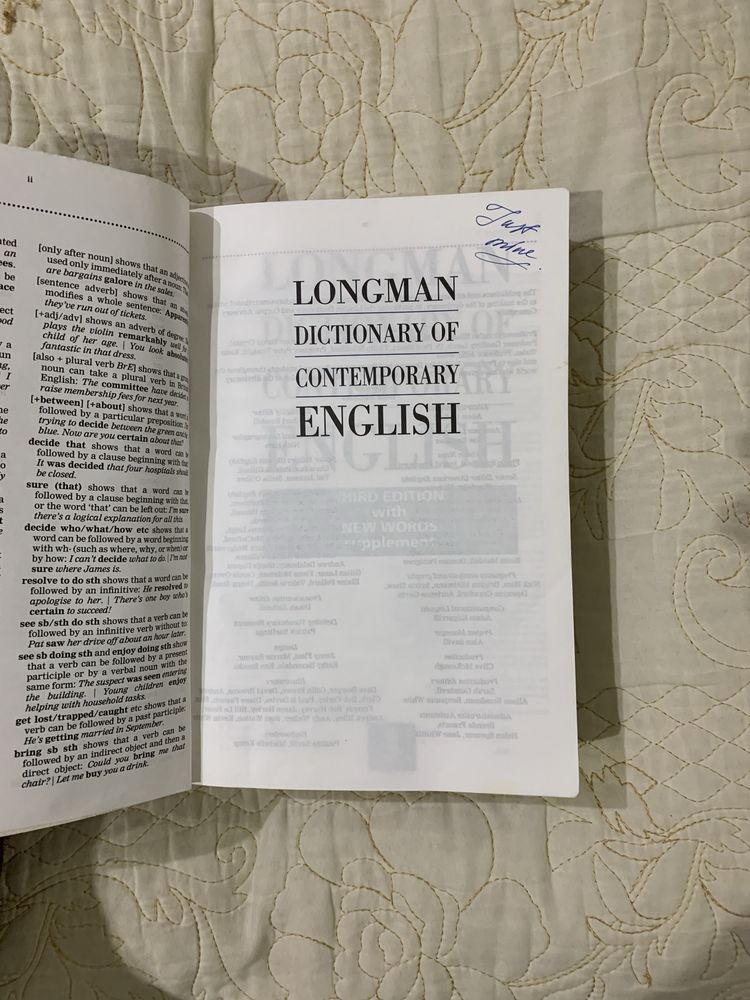 Longman dictionary of contemporary english