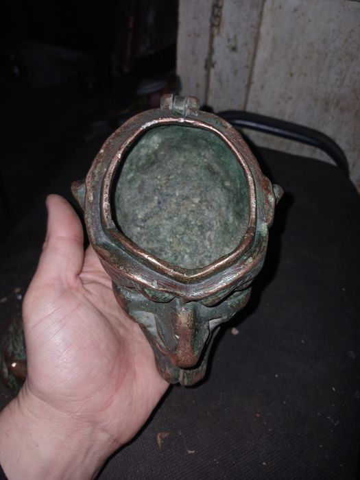 Шкатулка чёрт, чорт, Мефистофель, дьявол с омеднением.