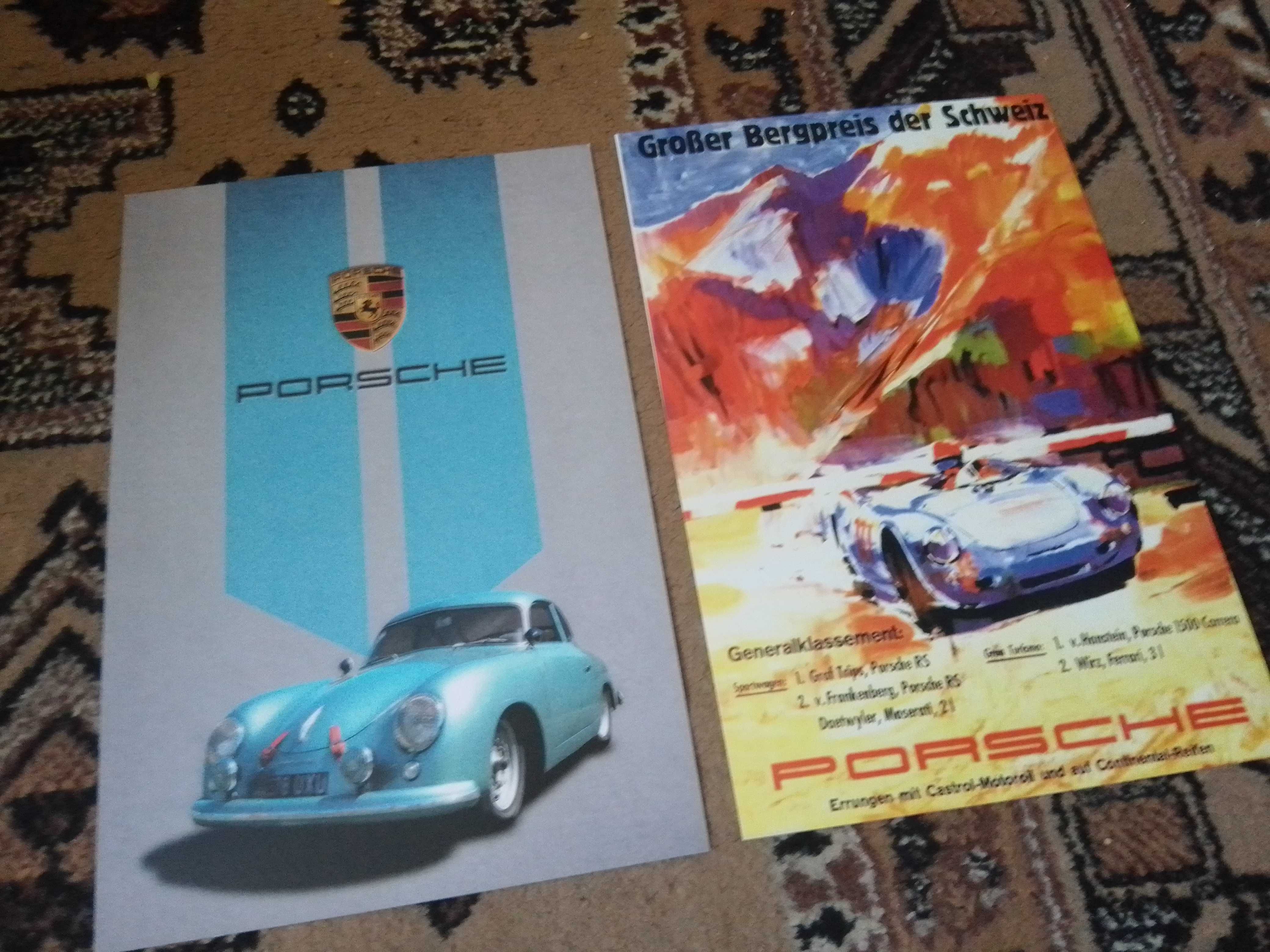 Stare plakaty Porsche i inne  do aranżacji wnętrza - wysyłka olx