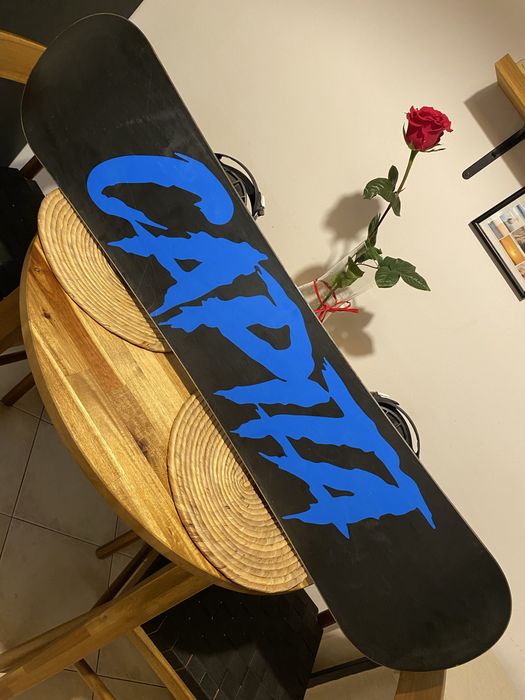 Deska snowboardowa CAPITA Scott Steevens mini 120cm z wiązaniami Raven