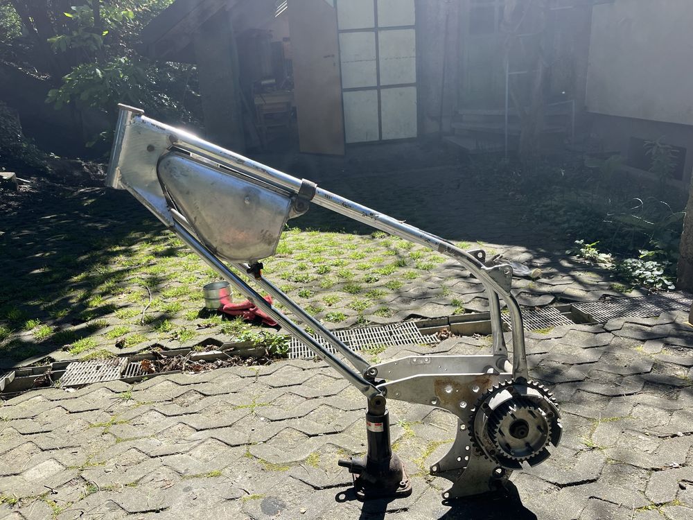 Rama motocykla żużel, blachy silnika, bak, jawa gm 500 żużlowy