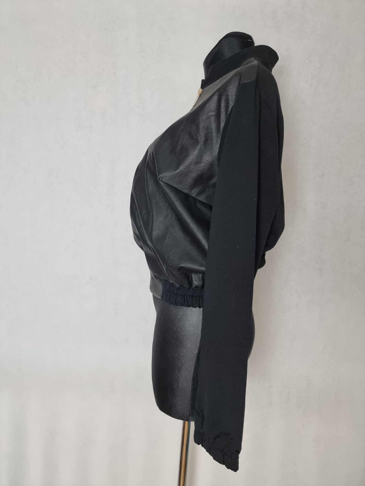 105 My Vogue  Bomberka ekoskórka damska z kotem r.1 s/m Melekmonika85