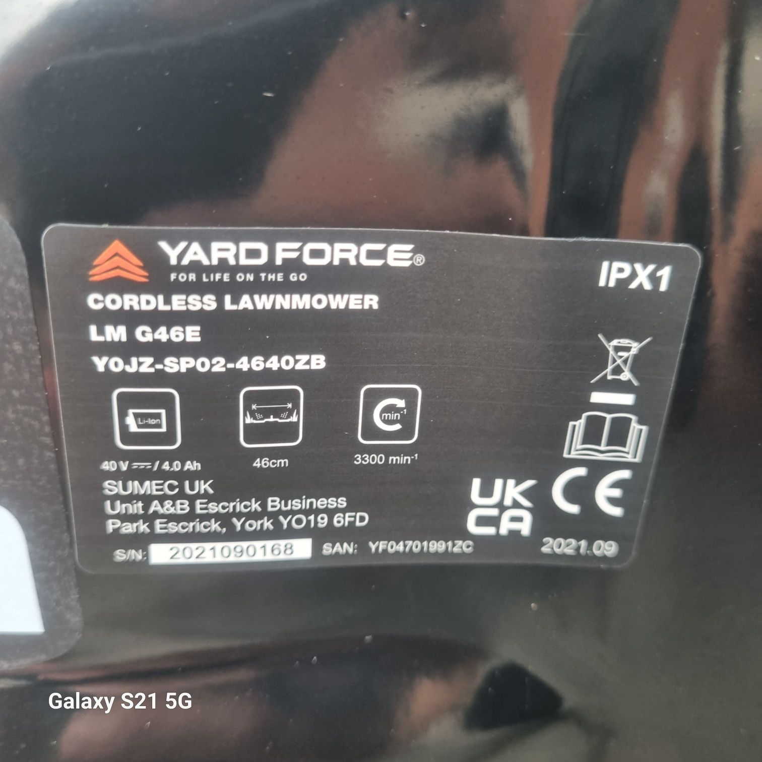 Kosiarki akumulatorowe Yard Force LM G46E