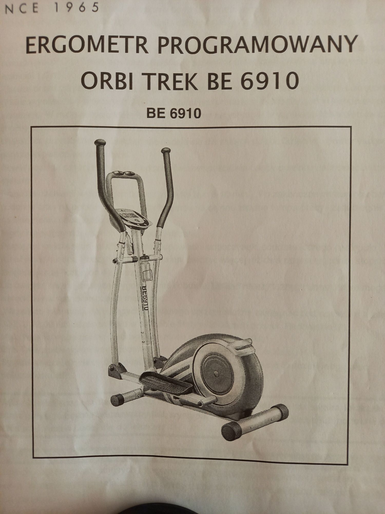 Rower orbitrek programowany